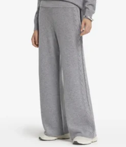 Pantalone con dettaglio trecce in Cashmere Ultrasoft