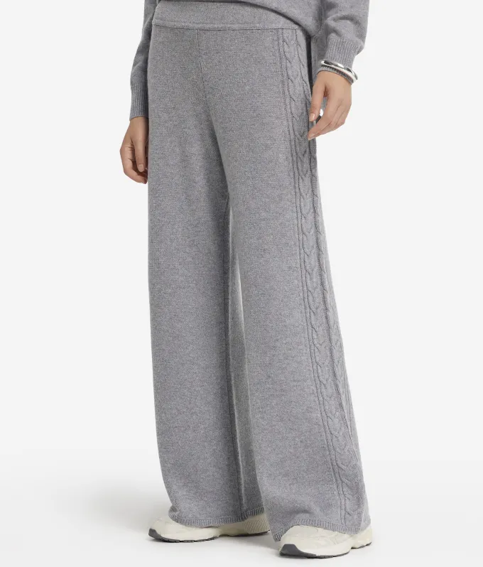 Pantalone con dettaglio trecce in Cashmere Ultrasoft