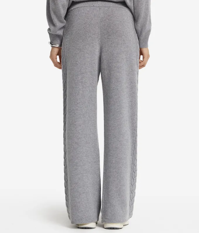 Pantalone con dettaglio trecce in Cashmere Ultrasoft