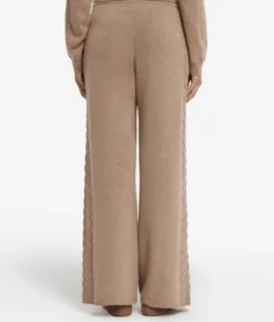 Pantalone con dettaglio trecce in Cashmere Ultrasoft