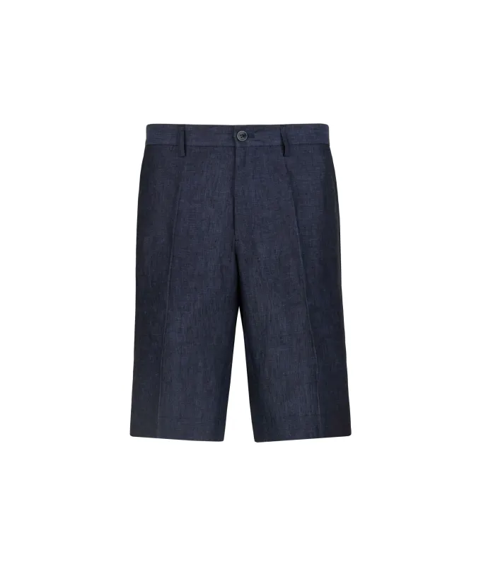 Pantalone corto in lino