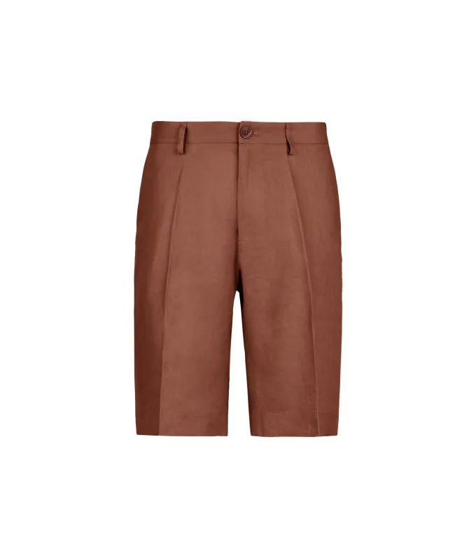 Pantalone corto in lino