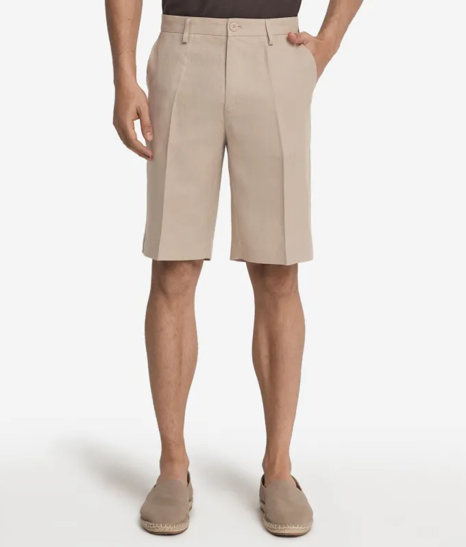 Pantalone corto in lino