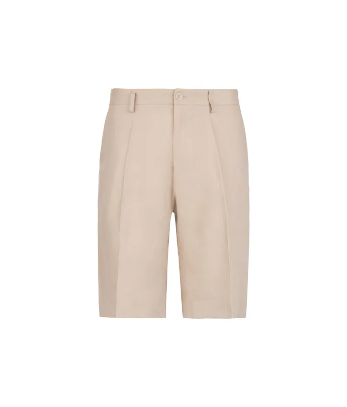Pantalone corto in lino