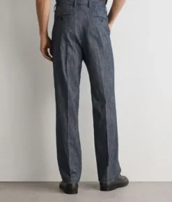 Pantalone in cotone effetto denim