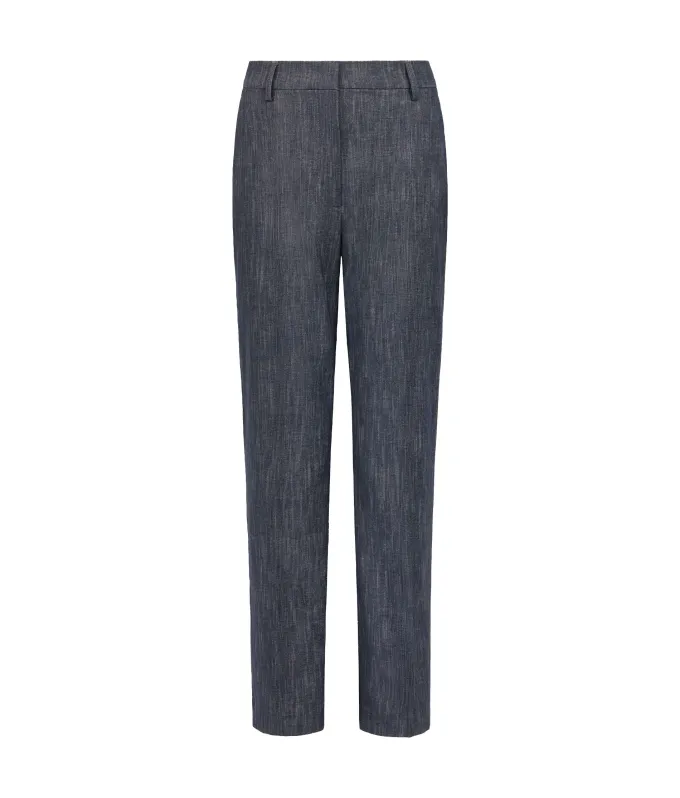 Pantalone in cotone effetto denim