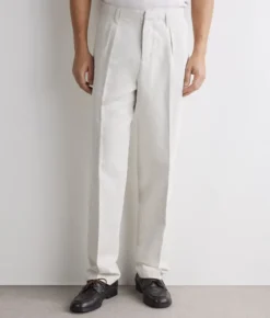 Pantalone in cotone e lino