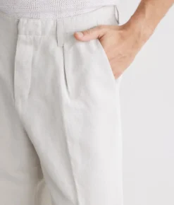 Pantalone in cotone e lino