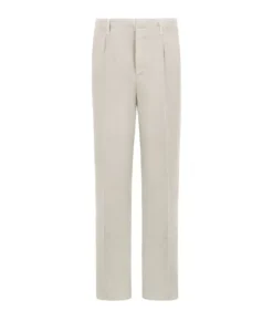 Pantalone in cotone e lino