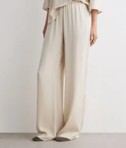 Pantalone in raso opaco