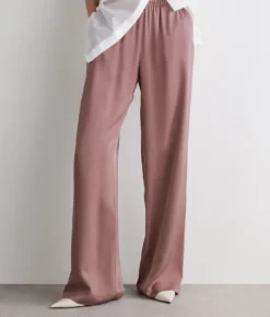 Pantalone in raso opaco