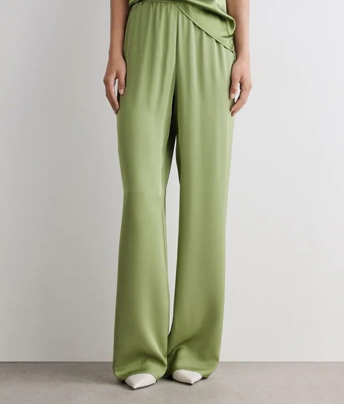 Pantalone in raso opaco