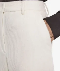 Pantalone in velluto di lana e cashmere