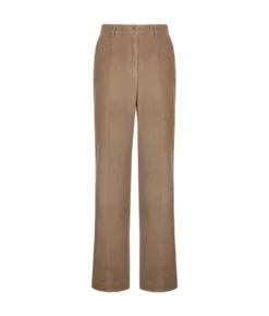 Pantalone in velluto di lana e cashmere