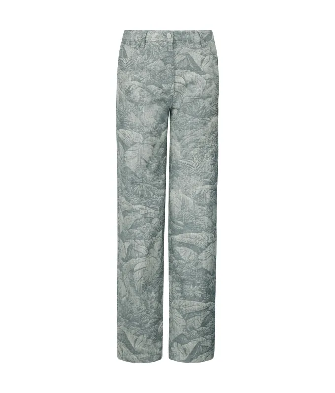 Pantalone jacquard in cotone
