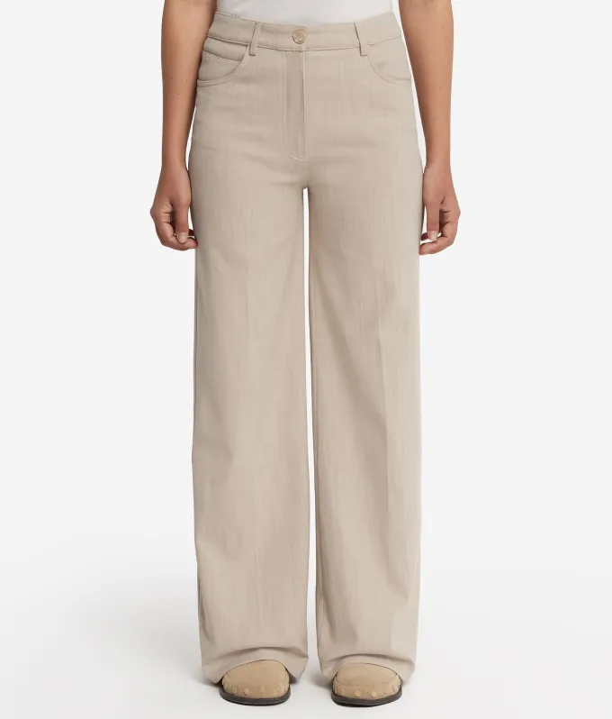 Pantalone palazzo in cotone