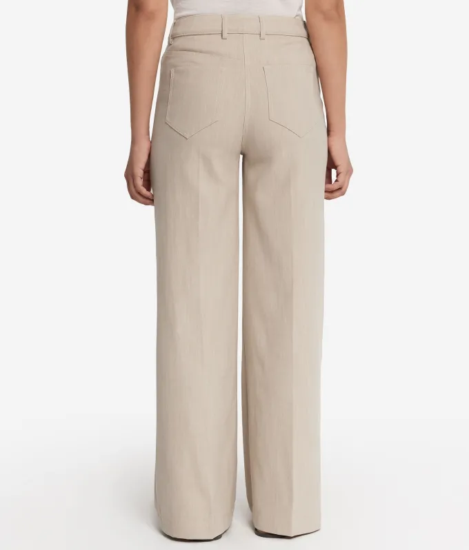 Pantalone palazzo in cotone