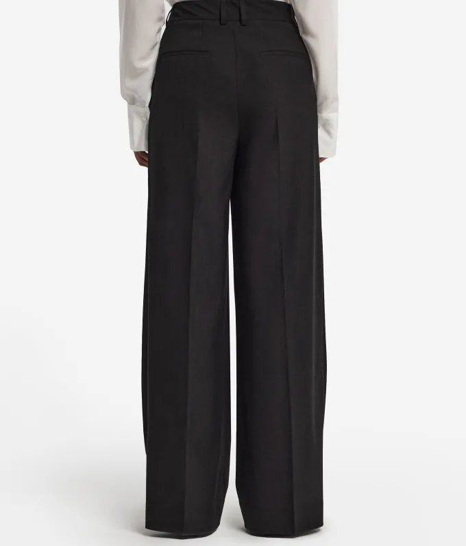 Pantalone palazzo in lana
