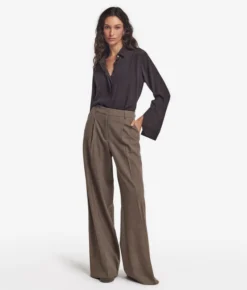 Pantalone palazzo in lana