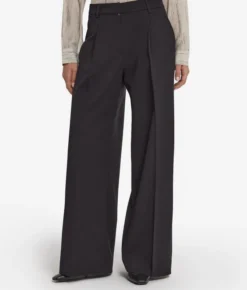 Pantalone palazzo in lana