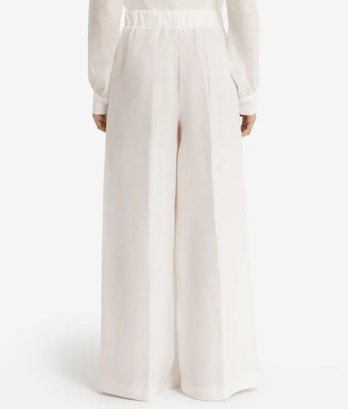 Pantalone palazzo in lino