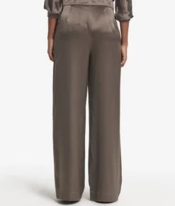 Pantalone palazzo in raso seta