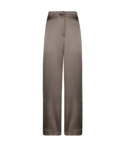 Pantalone palazzo in raso seta