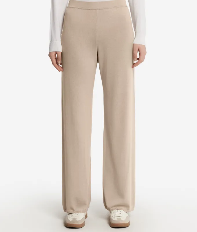 Pantalone palazzo in seta cotone