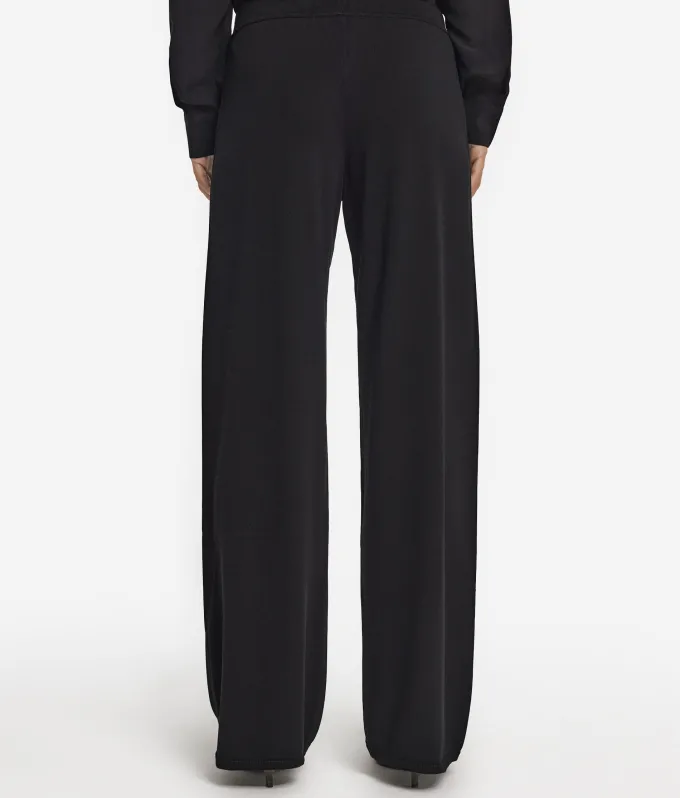 Pantalone palazzo in seta cotone