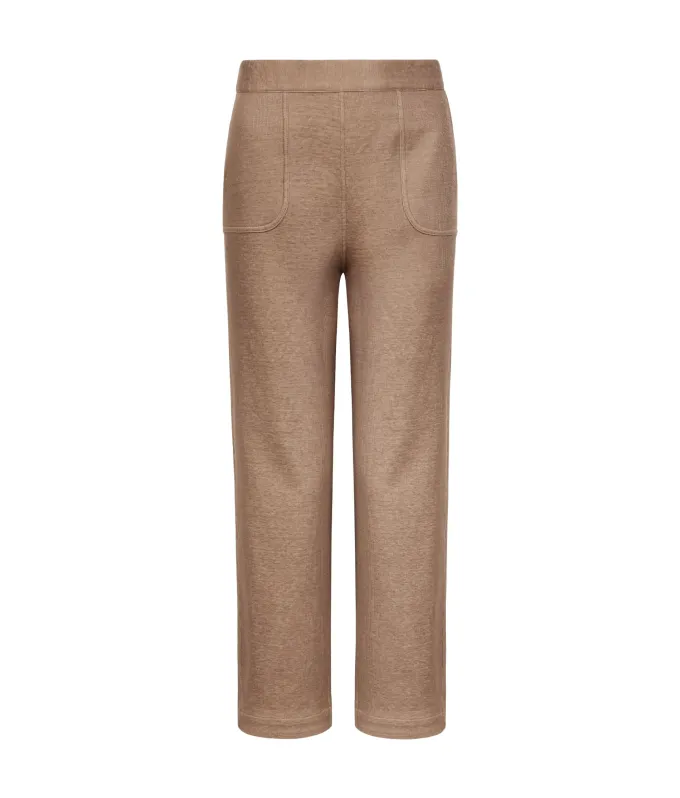 Pantalone reversibile in lino e cotone