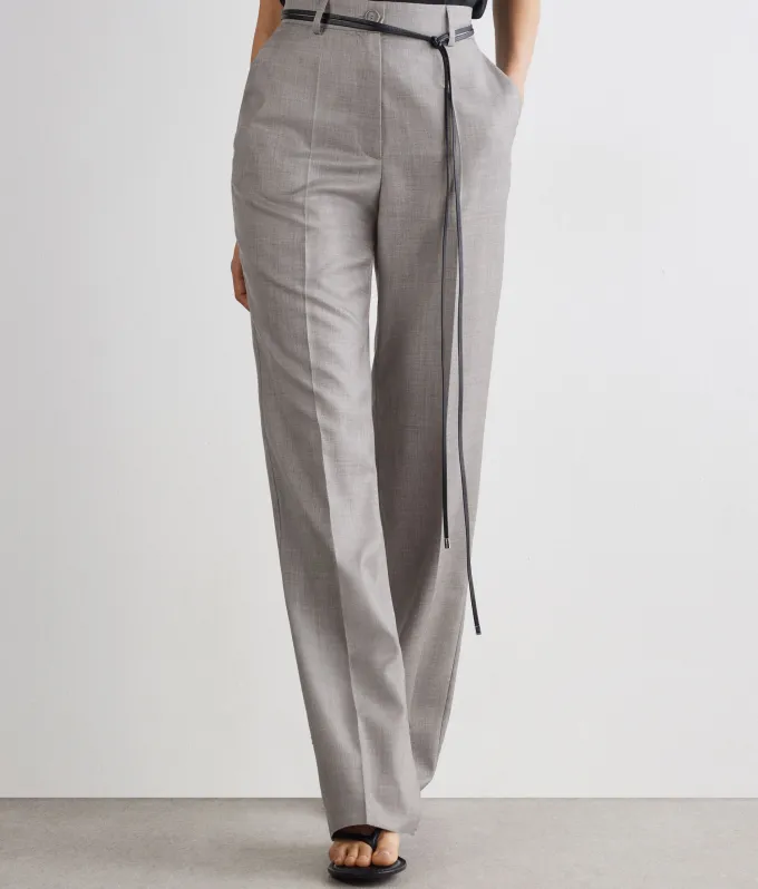 Pantalone sartoriale in cashmere seta