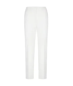 Pantalone sigaretta con zip in cotone