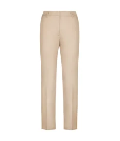 Pantalone sigaretta con zip in cotone