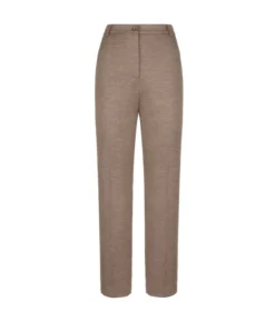 Pantalone sigaretta in jersey di lana