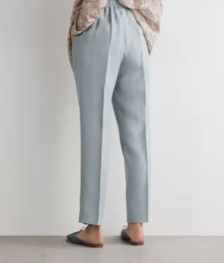 Pantalone sigaretta in lino