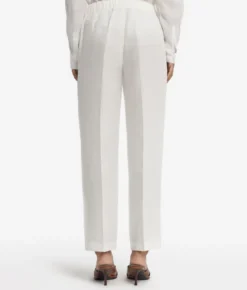 Pantalone sigaretta in lino