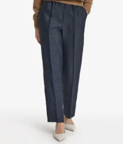 Pantalone sigaretta in lino