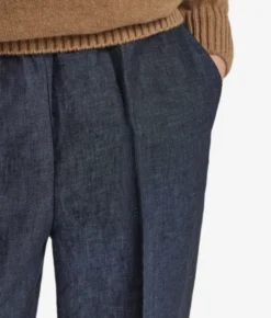 Pantalone sigaretta in lino
