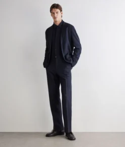 Pantalone waffle in lino cotone