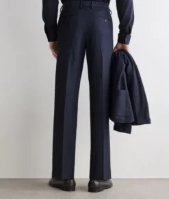 Pantalone waffle in lino cotone