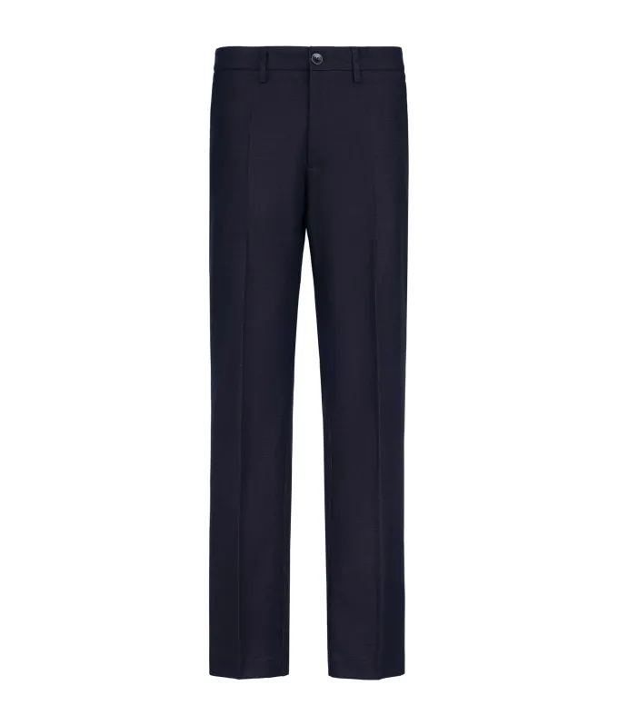 Pantalone waffle in lino cotone