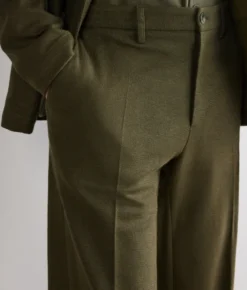 Pantalone waffle in lino cotone