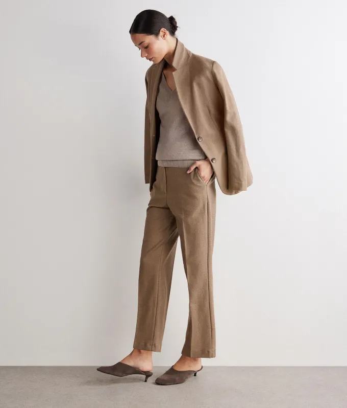 Pantalone waffle in lino cotone