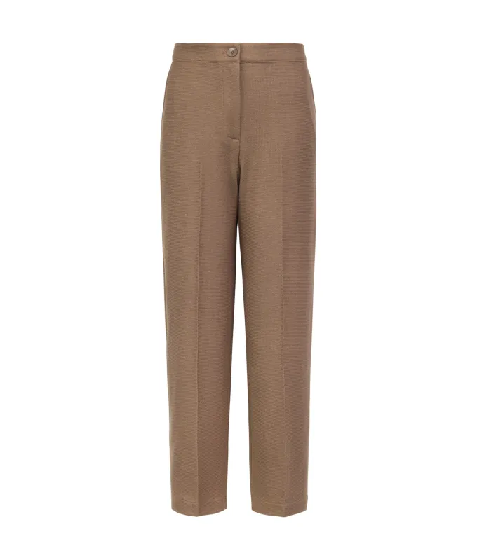 Pantalone waffle in lino cotone