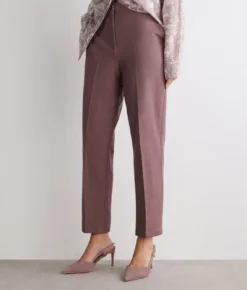 Pantalone waffle in lino cotone