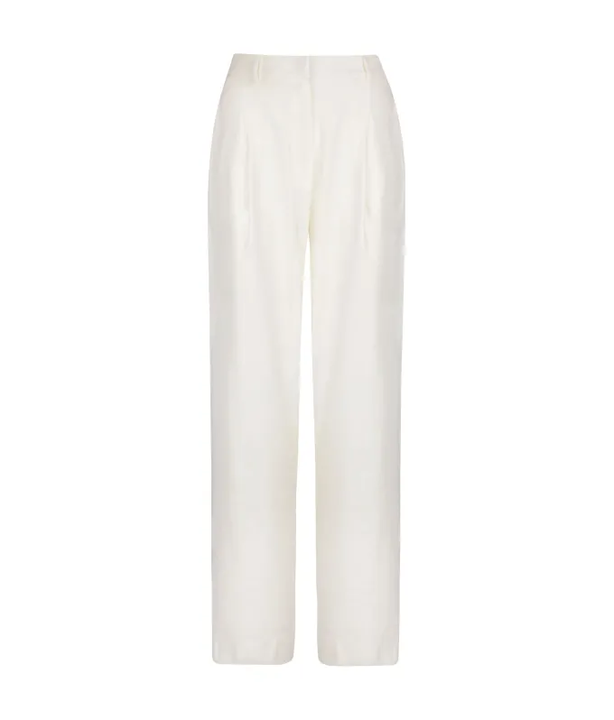 Pantaloni Palazzo in Lino e Viscosa