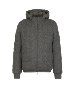 Piumino reversibile con trecce in Cashmere Ultrasoft