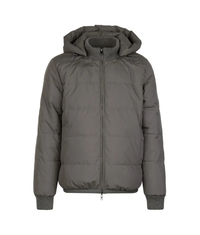 Piumino reversibile con trecce in Cashmere Ultrasoft
