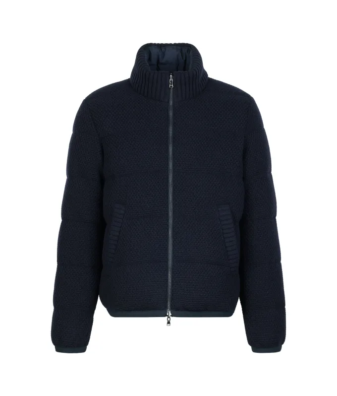 Piumino reversibile in cashmere