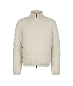 Piumino reversibile in cashmere